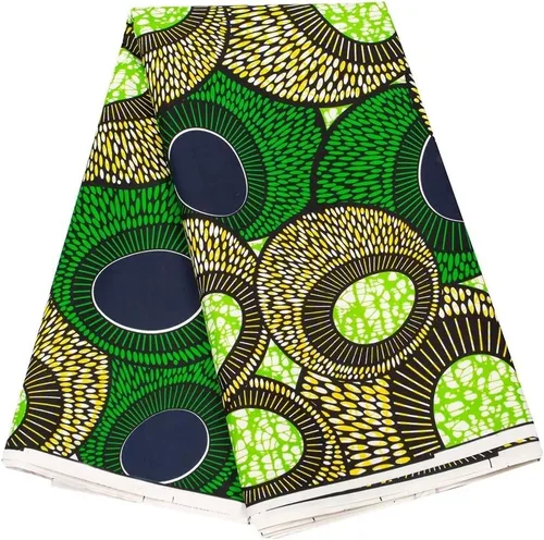 Miniatura 11 de BintaRealWax Tela Africana Ankara de Poliéster con Impresiones de Cera 6 Yardas de Tela Africana Tradicional para Vestido de Fiesta PL536