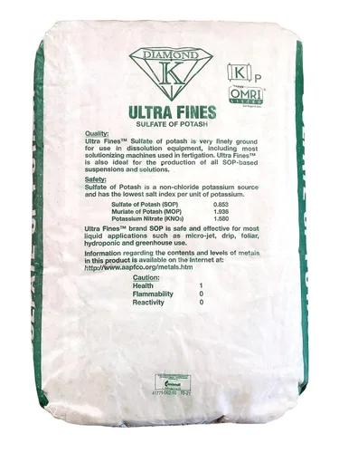 Miniatura 2 de Bolsa de 50 libras de sulfato de grado de solución orgánica de fertilizante de potasio en polvo 0-0-50 (1 bolsa)