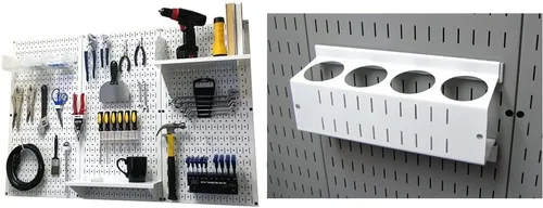 Miniatura 22 de Organizador de herramienta control de pared 30-wrk-400wb estándar panel perforado mesa de trabajo de metal, 30-WRK-400 BB Negro