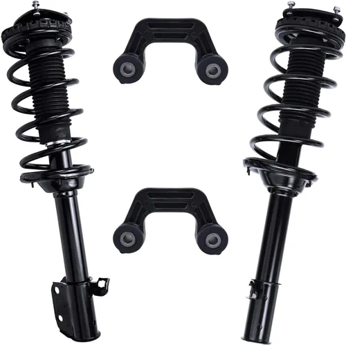 Miniatura 90 de Detroit Axle - Kit de puntales delanteros 2WD para Ford F-150 2005-2008 Lincoln Mark LT 2005-2008, 2 puntales con muelle helicoidal, 2 enlaces
