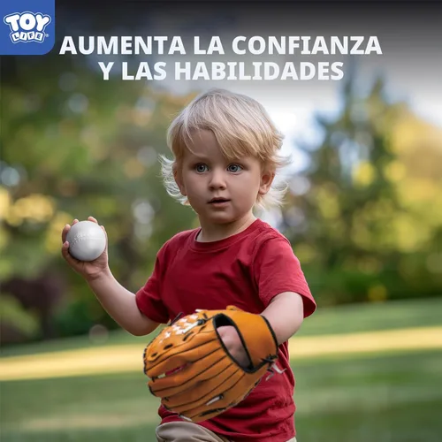 Miniatura 5 de TOY Life Juego de Tball para Niños de 3-5 y 5-8 Tball para Niños de 5-8 Bat de Tee para Niños Pequeños Set de Bate de Béisbol para Niños de 3-5