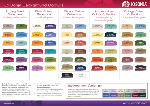Miniatura 2 de Jo Sonja Colores de fondo – Botella de 6 oz de acrílico de flujo mate – Deep Pond color fantasía (Deep Pond)