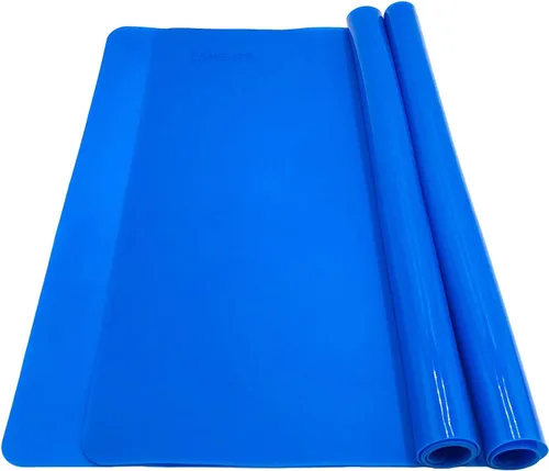 Miniatura 5 de LONGFITE Tapete de silicona para hornear para pasta rodante, tapete grande antiadherente y antideslizante, resistente al calor, protector de Gris 2