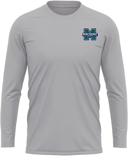 Miniatura 263 de Camisa deportiva de manga larga oficial de la NCAA Collegiate para hombre, con logotipo en el pecho izquierdo, colección Athletic Heather