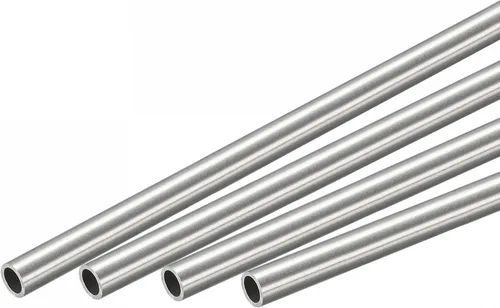 Miniatura 10 de uxcell Tubo redondo de acero inoxidable 304 0.079 in OD 0.008 in espesor de pared 11.811 in longitud 4 piezas