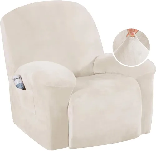 Miniatura 14 de H.VERSAILTEX 1 Pieza Funda para Sillón Reclinable de Terciopelo Fundas Deslizantes para Sillón Reclinable Fundas Deslizantes para Sillón Reclinable