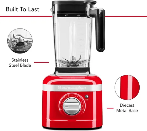 Miniatura 4 de KitchenAid Batidora de velocidad variable K400 con Tamper - KSB4028 - Passion Red