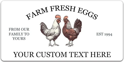 Miniatura 13 de Etiquetas adhesivas personalizables para cajas de huevos de pollo Tamaños de 2" Etiquetas de embalaje personalizadas para huevos frescos
