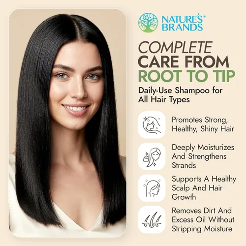 Miniatura 4 de Champú natural de Herbal Choice Mari (lavanda y caléndula, botella de 16 onzas líquidas) - Hecho con ingredientes orgánicos - Sin productos químicos
