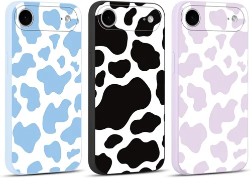 Miniatura 44 de Paquete de 3 Fundas Bonitas con Estampado de Guepardo para iPhone 13/14 de 6.1" Funda de Teléfono, Fundas de Diseño Estético de Leopardo Silicona