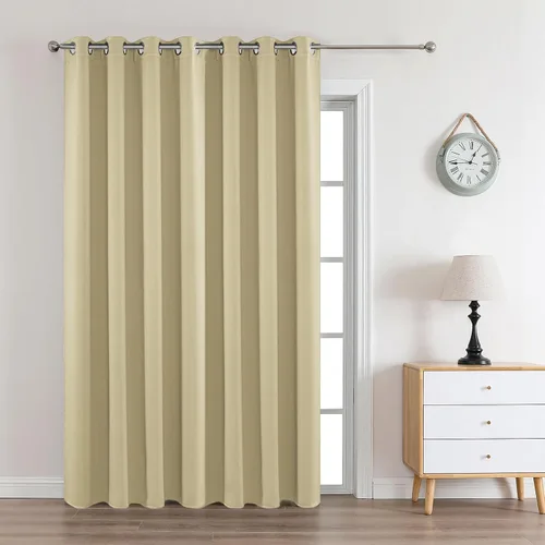 Miniatura 37 de Joydeco - Juego de 2 paneles de cortinas opacas de 63 pulgadas, 2 cortinas largas con aislamiento térmico burg, cortinas de oscurecimiento
