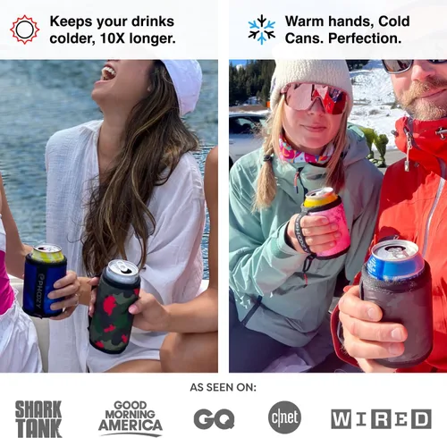 Miniatura 5 de PHOOZY Enfriador de latas aislado para latas delgadas de 12 oz - El aislamiento patentado de la NASA mantiene las bebidas frías 10 veces más tiempo