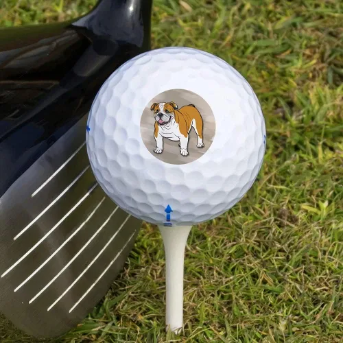 Miniatura 3 de GRAPHICS & MORE Paquete de 3 pelotas de golf de bulldog inglés para perros