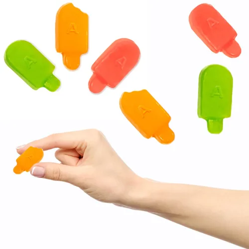 Miniatura 4 de Fruidles Sherbet Gummi Ice Pops Candy, sabores de frutas, apto para alérgicos, sin OMG, sin edulcorantes artificiales (bolsa de media libra)