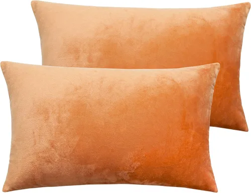 Miniatura 73 de NTBAY - Fundas de almohada de terciopelo con cierre para niños pequeños, 2 unidades, acogedoras, de lujo, de franela y felpa, para viajes, 33 x 46