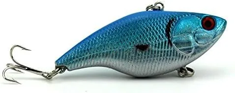 Miniatura 5 de 4PCS Sinking Rattling Wiggler VIB Lipless Crankbaits Hard Fishing Señuelos Wobbler para lubina y trucha 7.5cm/2.95"/0.51 oz
