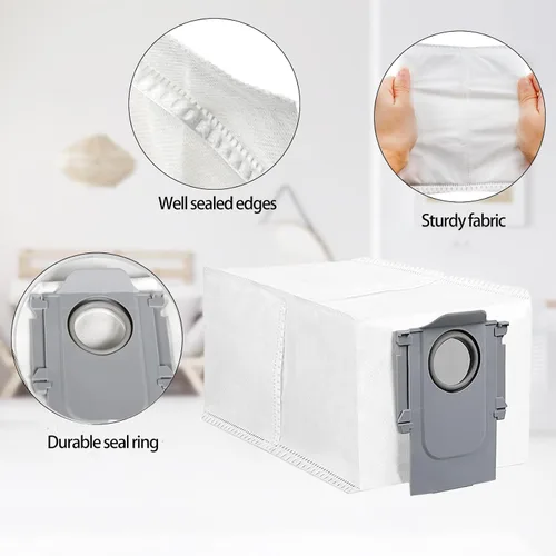 Miniatura 8 de Juego de accesorios de repuesto para Roborock Q Revo Robot Aspirador Partes de repuesto, cepillo principal, cepillo lateral, bolsas para polvo, paño