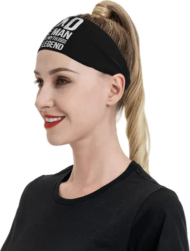 Miniatura 6 de Dad The Man The Myth The Legend Headband for Men Women Sports Sweatband for Fitness Exercise Moisture Wicking Running Yoga Hairbands