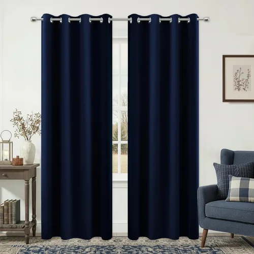 Miniatura 28 de Cortinas opacas de 72 pulgadas extra anchas para dormitorio, puerta corrediza de vidrio y patio, 2 paneles con ojales para oscurecer ventana grande