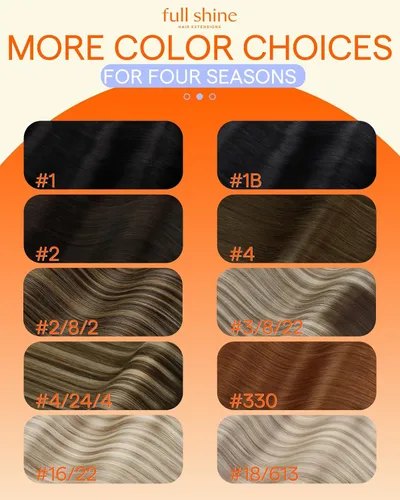 Miniatura 7 de Full Shine Invisi Edge - Extensiones de cabello con clip sin costuras, color negro azabache, cabello Remy inyectado de trama invisible para cabello