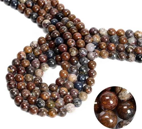 Miniatura 6 de 65 cuentas de jade blanco de 0.236 pulgadas, piedra natural, piedras preciosas redondas auténticas para hacer pulseras de bricolaje, joyas, cuerdas