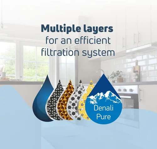 Miniatura 5 de Paquete de 3 filtros de agua de repuesto para refrigerador Maytag 8212652, compatible con cartucho de filtro de agua Maytag 8212652