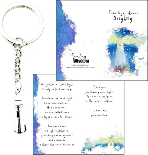 Miniatura 6 de Smiling Wisdom 20 regalos a granel Empleado ilumina un camino para otros tarjetas y regalo de faro 60 piezas personal del equipo maestros