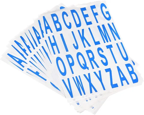 Miniatura 11 de MECCANIXITY Adhesivos de letras del alfabeto negro, etiqueta adhesiva de vinilo de PVC para buzón, dirección, ventana, puerta, paquete de 10