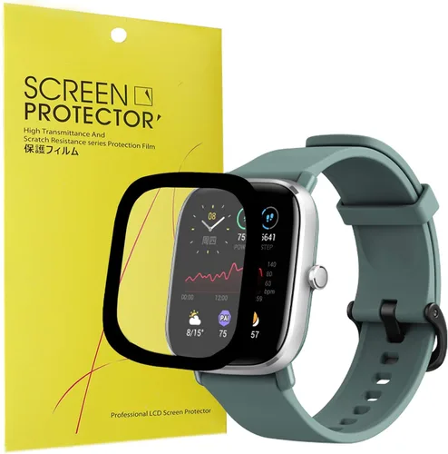 Protector de pantalla compatible con Amazfit GTS 2 Mini, youkei 3D cobertura completa PET suave protector de pantalla para Amazfit GTS 2 Mini