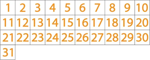 Miniatura 5 de Imanes de fecha de calendario – Negro, 0.75 x 0.75 pulgadas – DCM Solutions – Etiquetas magnéticas para pizarras blancas y superficies magnéticas