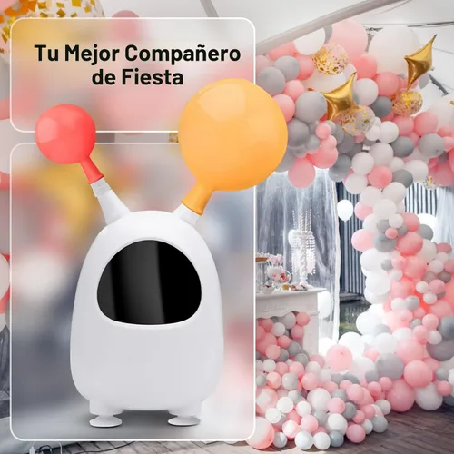 Miniatura 8 de Balloon Pump Electric, SPLAKS Balloons Inflator Air Pump Portable Balloon Blower for Garland Arch, Party Decoration Blanco