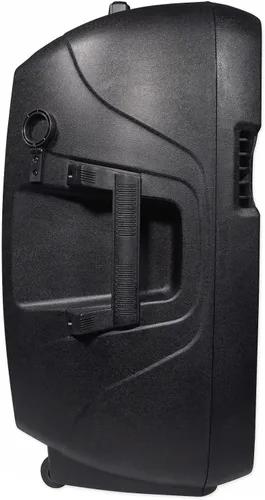 Miniatura 6 de Paquete Rockville RAM15BT: Bocina recargable activa de 15 pulgadas, 800 vatios de potencia máxima / 200 vatios RMS para DJ/PA, 2 micrófonos VHF