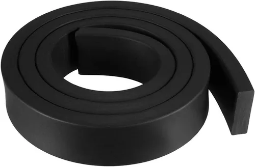 Miniatura 33 de uxcell Tira de sello de goma rectangular maciza, 0.197 in de ancho, 0.118 in de grosor, 3.3 ft de largo, color negro