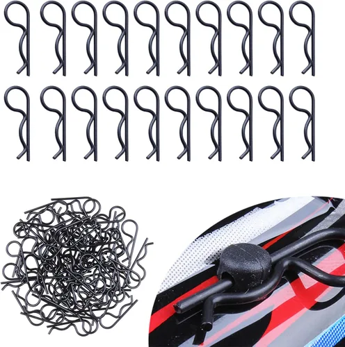 100 clips universales para cuerpo a control remoto para todas las piezas de automóvil a escala 1/10 1/12 Traxxas Redcat Axial SCX10 Losi HPI Himoto