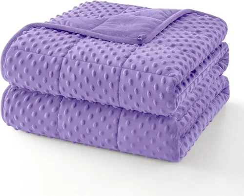Miniatura 32 de Topcee - Manta con peso para adultos (15 libras, 48 x 72 pulgadas), manta de enfriamiento pesada de tamaño individual, suave y transpirable