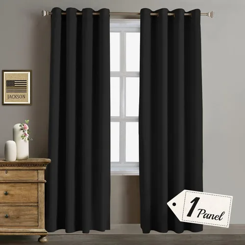 Rose Home Fashion Cortinas opacas para puerta corrediza, oscurecimiento de la habitación, cortinas con aislamiento térmico para sala de estar,
