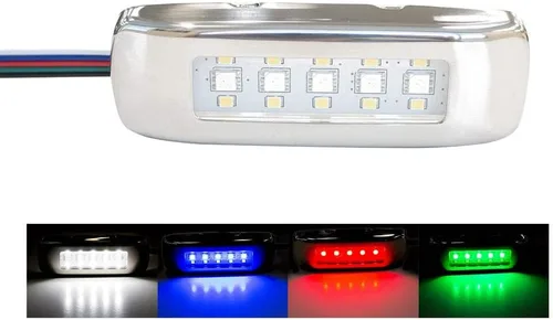 Innovative Lighting RGBW Tri-Lite con bisel de acero inoxidable