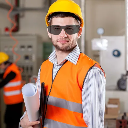 Miniatura 5 de WFEANG Gafas de seguridad – Gafas protectoras transparentes con ANSI Z87.1, resistentes a arañazos e impactos, protección ocular para el trabajo