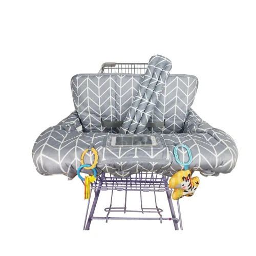 ICOPUCA Funda para carrito de compras para bebé, funda de carrito 2 en 1 para bebés y funda para silla alta, funda acolchada para asiento de carrito