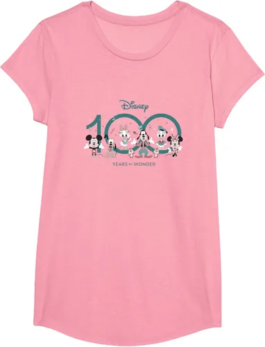 Miniatura 25 de Disney 100 Years of Wonder Mickey & Pals Muted Cute D100 Camiseta, Negro