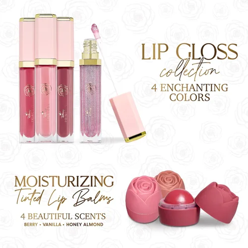Miniatura 2 de Disney Belle Maison - Juego de maquillaje cosmético, colección esencial de maquillaje, Princess Belle Beauty and the Beast - Incluye 3 bálsamos