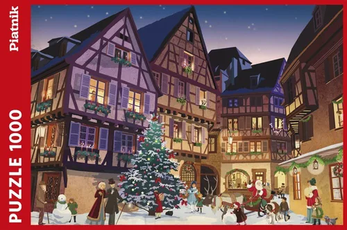 Miniatura 2 de Piatnik Rompecabezas de pueblo navideño vintage (1000 piezas)