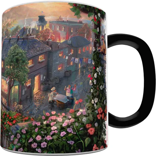 Miniatura 6 de Morphing Mugs Disney – Lady and the Tramp – Sunset – Thomas Kinkade – Una taza de cerámica sensible al calor que cambia de color – Imagen revelada