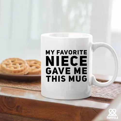 Miniatura 5 de Panvola Mi sobrina favorita me regaló esta taza Divertida Regalos Para Tías Y Tíos Celebración De Cumpleaños La Mejor Tía Apreciación Taza De Café