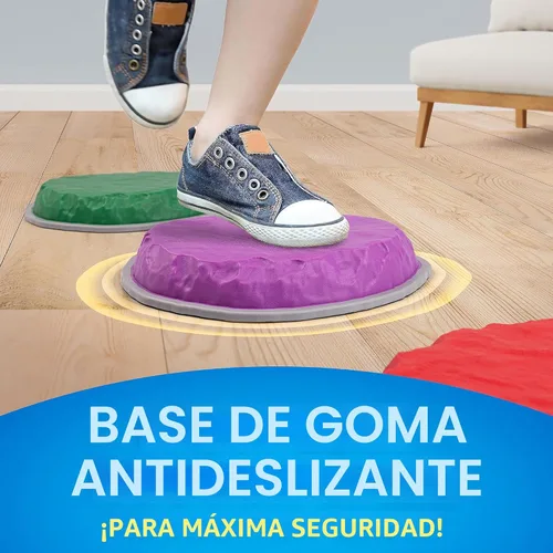 Miniatura 3 de NATIONAL GEOGRAPHIC Piedras de Equilibrio para Niños – Piedras Duraderas Antideslizantes que Fomentan el Equilibrio de los Niños Pequeños