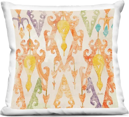 Miniatura 12 de Stupell Industries - Orange Coral Pattern Indoor Pillow, 18 x 18 - Made in USA - By Gail Fraser