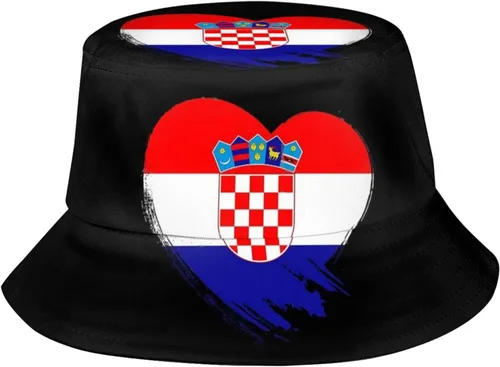 Miniatura 8 de Sombrero de pescador croata con bandera de Croacia, gorra de pescador croata para exteriores para mujeres y hombres Bandera de Croacia-g006