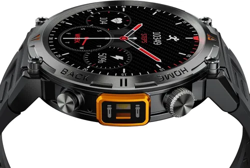 Miniatura 18 de EIGIIS Reloj inteligente militar para hombre, táctico, resistente, con linterna de llamada Bluetooth, pantalla grande de 1.45 pulgadas, monitor