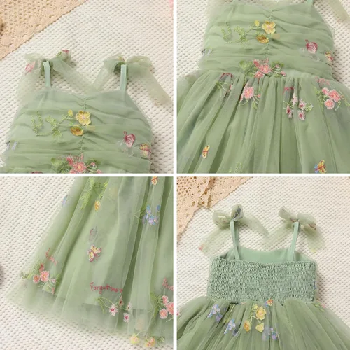 Miniatura 213 de IMEKIS Vestido de princesa de cumpleaños para niña pequeña, confeti brillante, bohemio, arco iris, pastel, sesión de fotos, traje para 1-6T