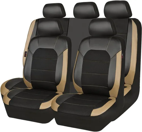 Miniatura 23 de Car Pass - Fundas universales de cuero para asiento de automóvil deportivas que se adaptan a la mayoría de automóviles, SUV, camiones y camionetas